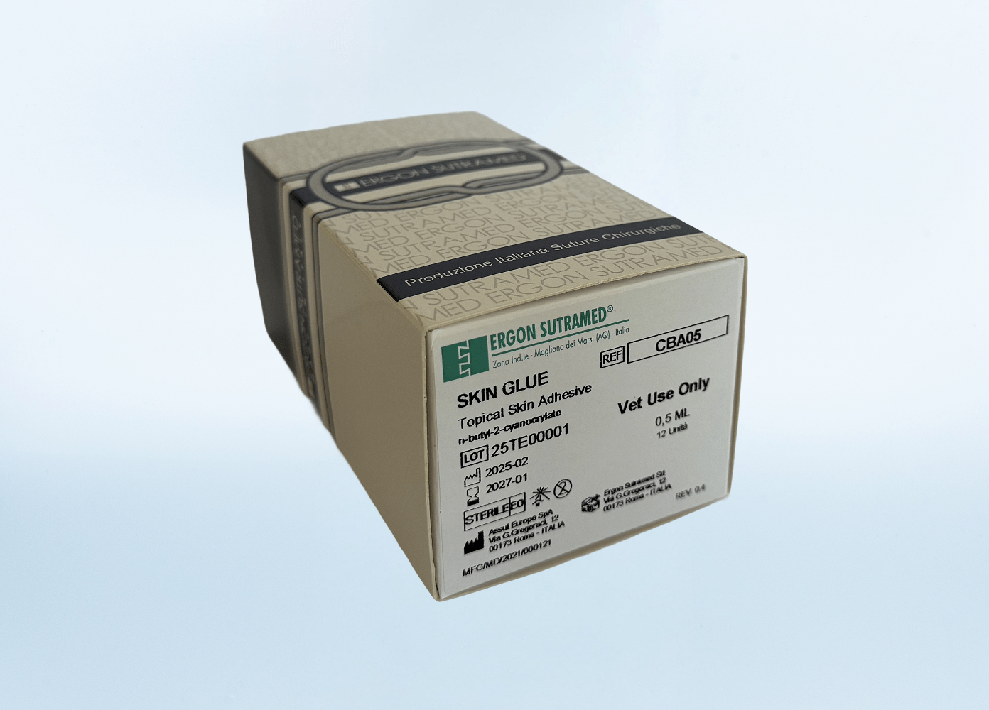 Assut Europe Skin Glue – Topical Adhesive, 0.5ml (Box of 12), Veterinary Use Only