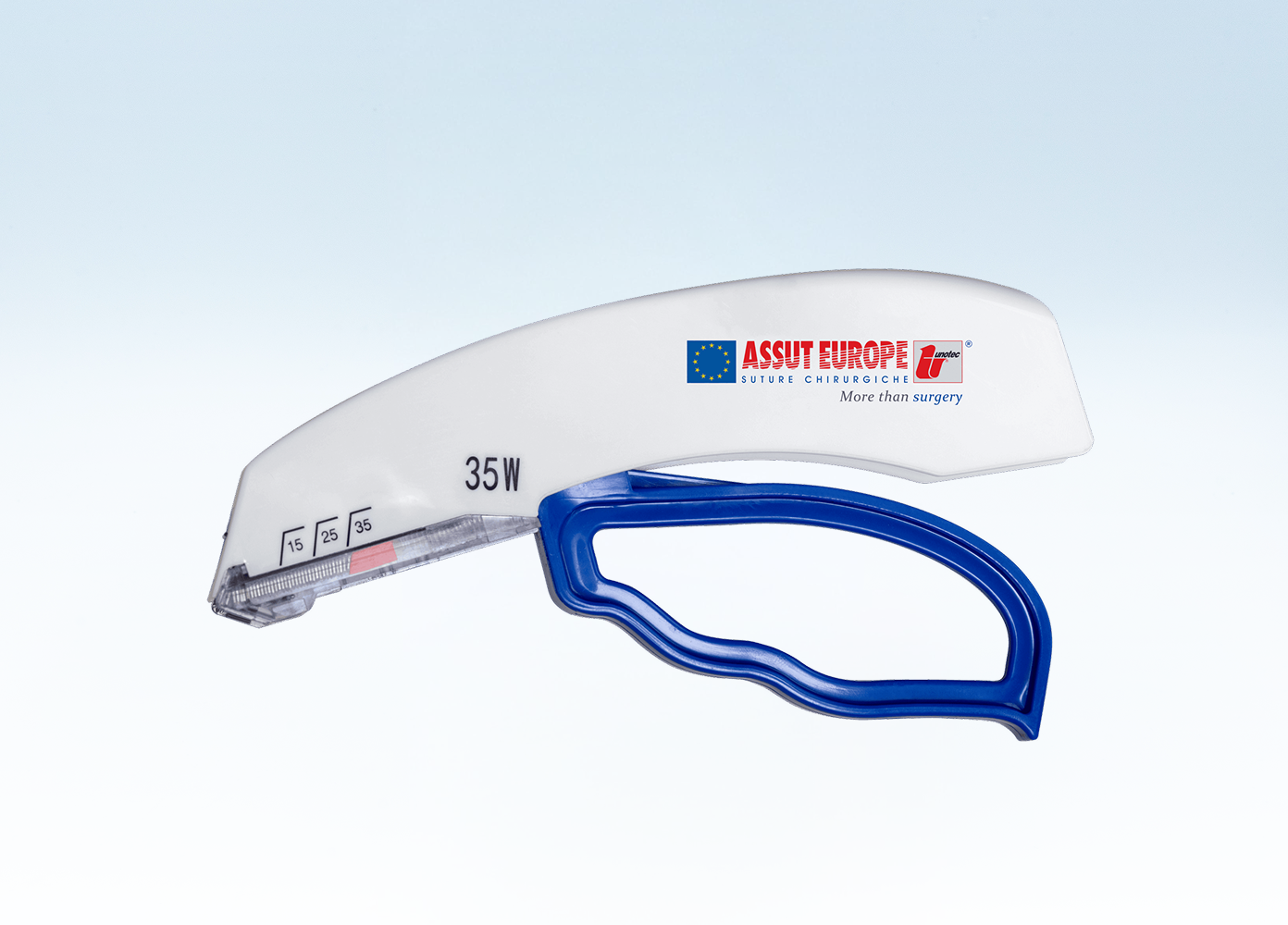 Assut Europe Disposable Skin Stapler – Wide, 35 Staples (Box of 10), Veterinary Use Only